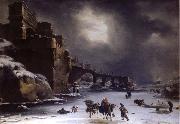 City wall in the winter